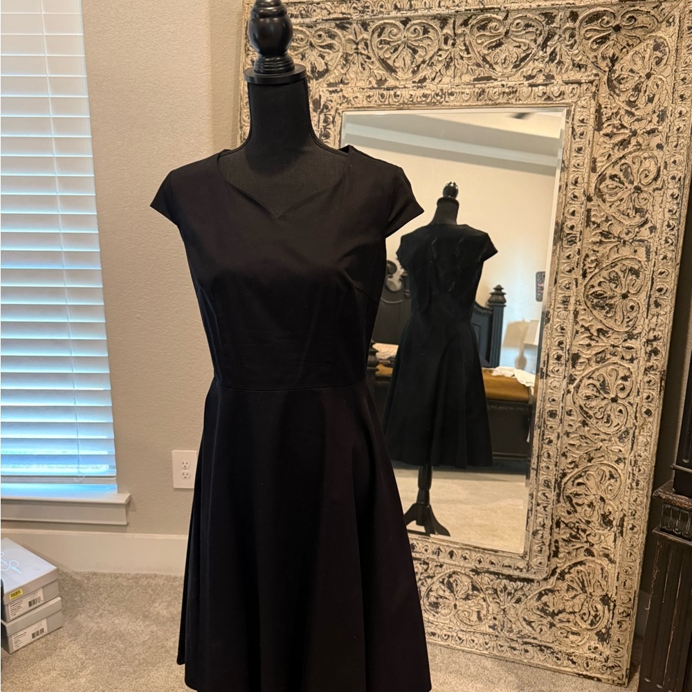 Chic Black Midi Dress for Women